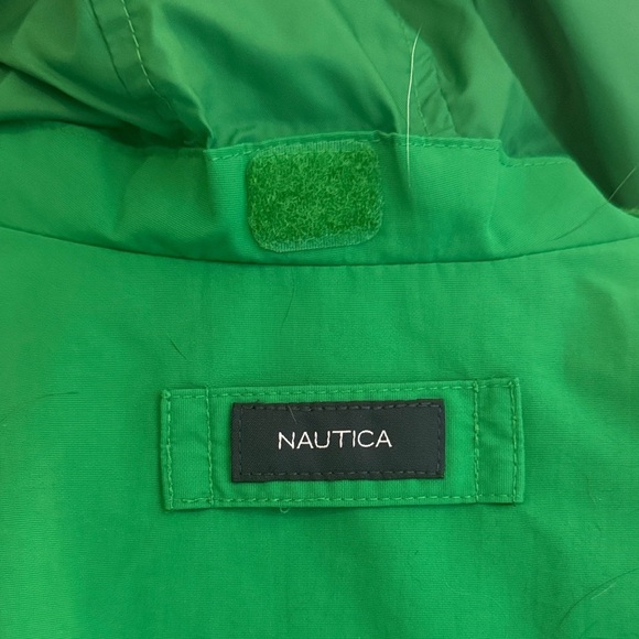 Nautica Kids Green Raincoat with Hood - Picture 6 of 6